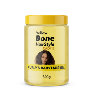 Yellow Bone HairStyle Cady B Curly & Baby Hair Gel – Soft Hair Controller (300g)